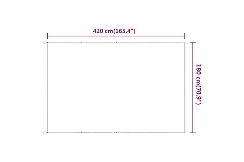 Markis vertikal ljusgrön 180x420 cm oxfordtyg - Grön - Utemöbler - Solskydd - Markiser - Fönstermarkis