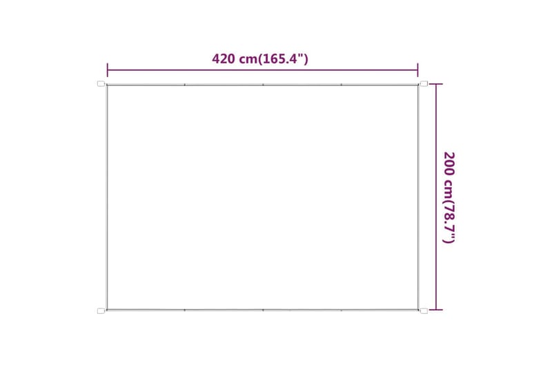 Markis vertikal ljusgrön 200x420 cm oxfordtyg - Grön - Utemöbler - Solskydd - Markiser - Fönstermarkis