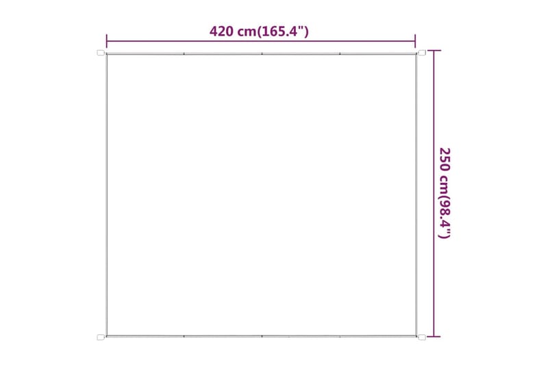 Markis vertikal ljusgrön 250x420 cm oxfordtyg - Grön - Utemöbler - Solskydd - Markiser - Fönstermarkis