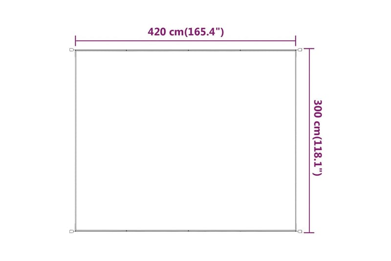 Markis vertikal ljusgrön 300x420 cm oxfordtyg - Grön - Utemöbler - Solskydd - Markiser - Fönstermarkis