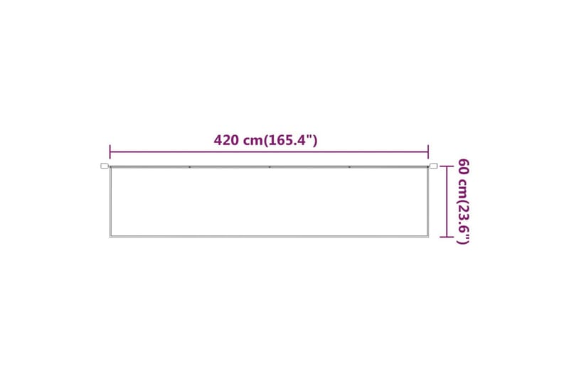 Markis vertikal ljusgrön 60x420 cm oxfordtyg - Grön - Utemöbler - Solskydd - Markiser - Fönstermarkis