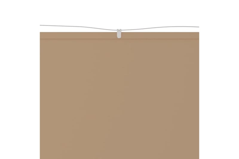 Markis vertikal taupe 100x800 cm oxfordtyg - Taupe - Utemöbler - Solskydd - Markiser - Fönstermarkis