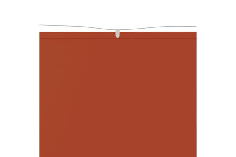 Markis vertikal terrakotta 100x1200 cm oxfordtyg - Röd - Fönstermarkis - Markiser