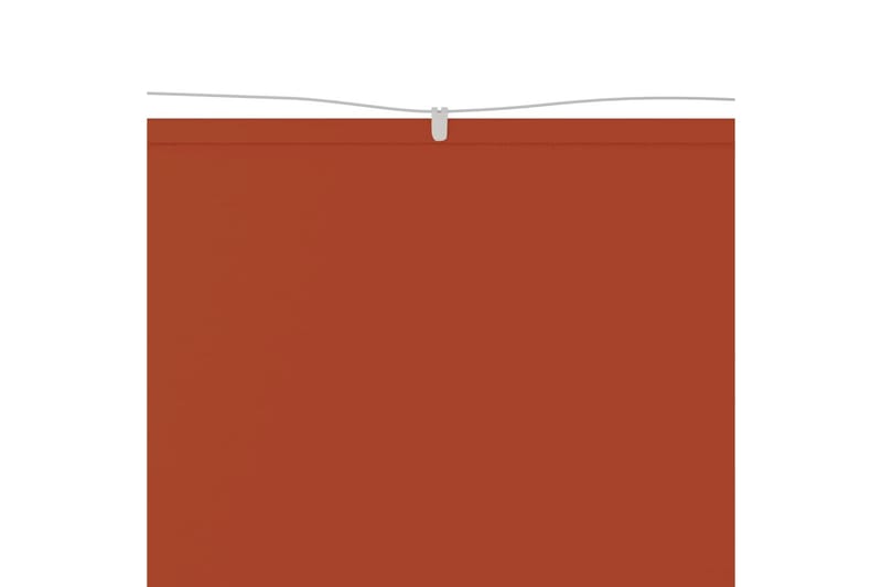Markis vertikal terrakotta 140x420 cm oxfordtyg - Röd - Utemöbler - Solskydd - Markiser - Fönstermarkis