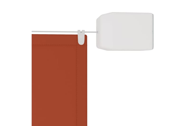 Markis vertikal terrakotta 140x800 cm oxfordtyg - Röd - Utemöbler - Solskydd - Markiser - Fönstermarkis