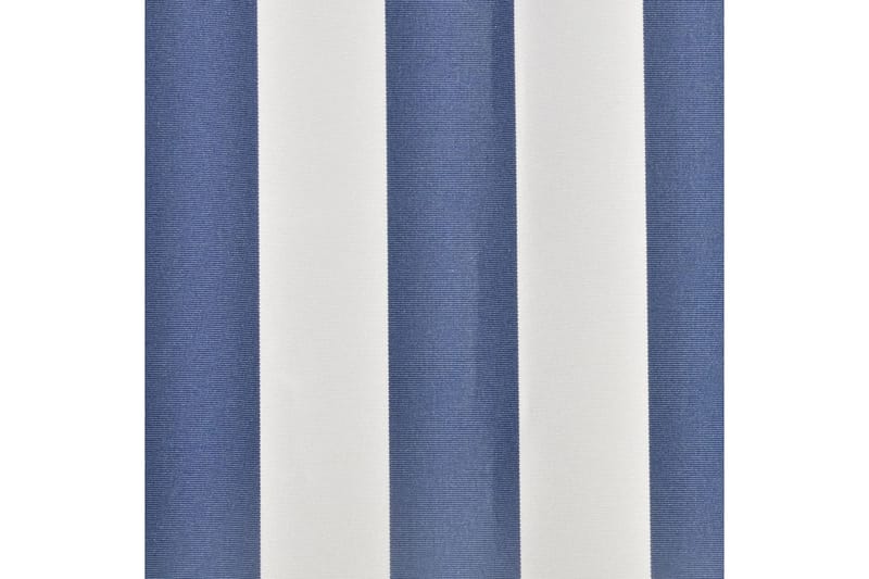 Markisduk 4x3 m blå & vit (utan ram) - Blå - Markisväv & markistyg - Markiser