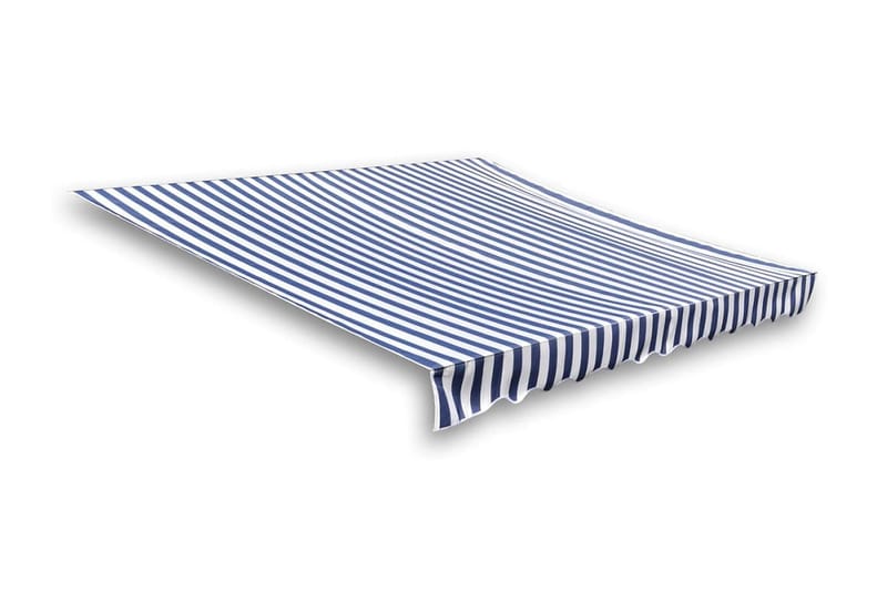 Markisduk blå & vit 350x250 cm - Blå - Utemöbler - Solskydd - Markiser