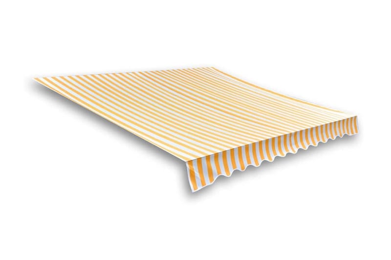 Markisduk orange & vit 350x250 cm - Orange - Utemöbler - Solskydd - Markiser