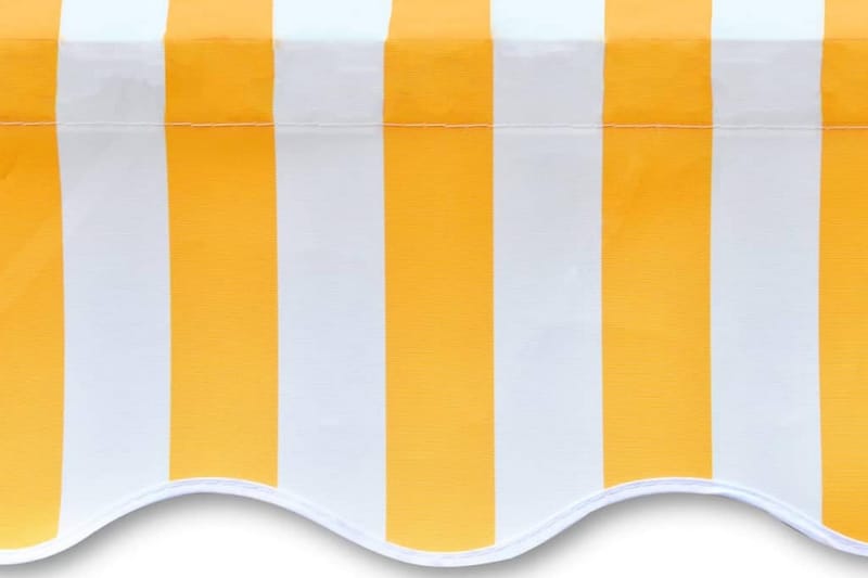 Markisduk orange & vit 450x300 cm - Orange - Utemöbler - Solskydd - Markiser