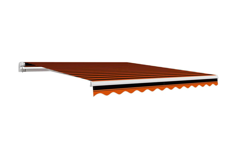 Markisduk orange och brun 300x250 cm - Flerfärgad - Terrassmarkis - Markiser - Balkongmarkis
