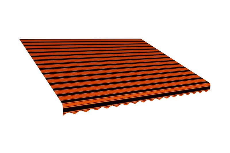 Markisduk orange och brun 450x300 cm - Flerfärgad - Utemöbler - Solskydd - Markiser