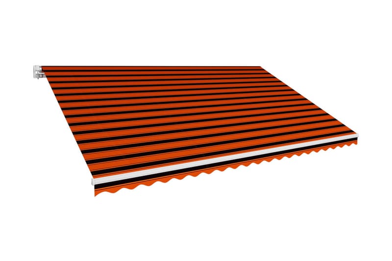 Markisduk orange och brun 500x300 cm - Flerfärgad - Markisväv & markistyg - Markiser