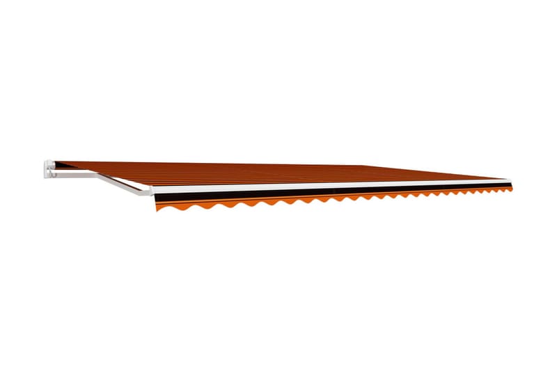 Markisduk orange och brun 600x300 cm - Flerfärgad - Utemöbler - Solskydd - Markiser