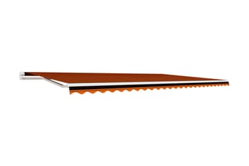 Markisduk orange och brun 600x300 cm