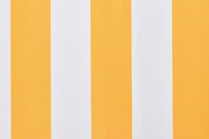 Markisduk solros 3x2,5 m gul & vit (utan ram) - Gul - Balkongmarkis - Markiser - Terrassmarkis