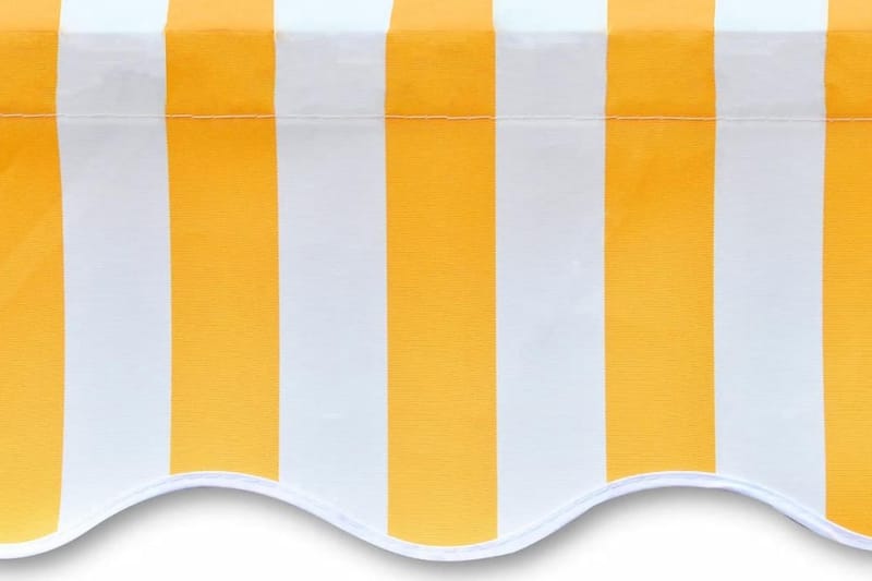 Markisduk solros 3x2,5 m gul & vit (utan ram) - Gul - Balkongmarkis - Markiser - Terrassmarkis