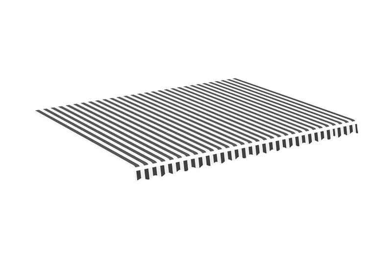 Markisväv antracit och vit 4,5x3,5 m - Grå - Markiser - Markisväv & markistyg