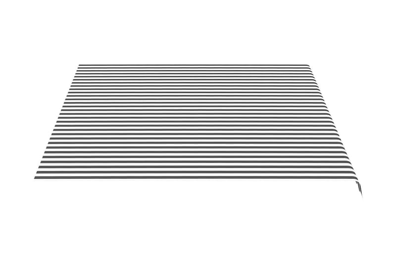 Markisväv antracit och vit 4,5x3,5 m - Grå - Markiser - Markisväv & markistyg