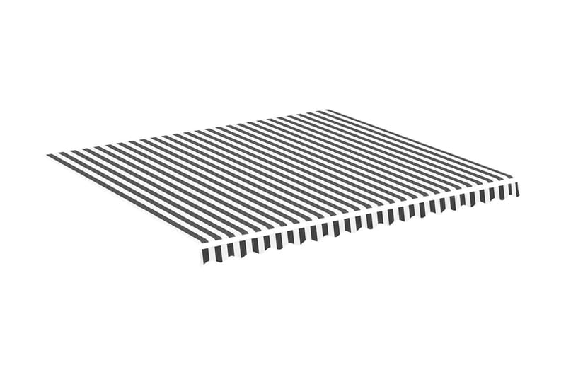 Markisväv antracit och vit 4x3,5 m - Grå - Markiser - Markisväv & markistyg