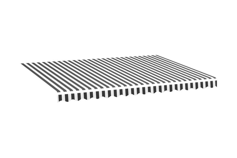 Markisväv antracit och vit 4x3 m - Grå - Markiser - Markisväv & markistyg