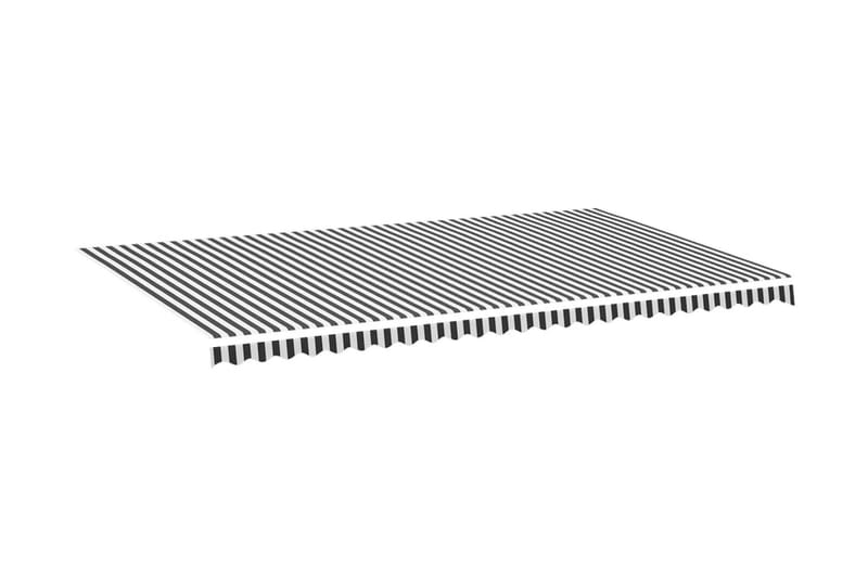 Markisväv antracit och vit 6x3,5 m - Grå - Markiser - Markisväv & markistyg
