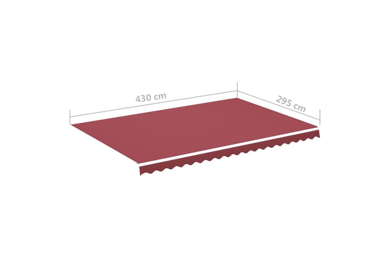 Markisväv vinröd 4,5x3 m - Röd - Utemöbler - Solskydd - Markiser - Markistillbehör - Markisväv & markistyg