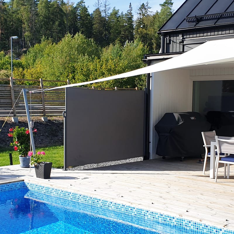 Marvell Sidomarkis 300 cm - Mörkgrå - Utemöbler - Solskydd - Markiser - Balkongmarkis