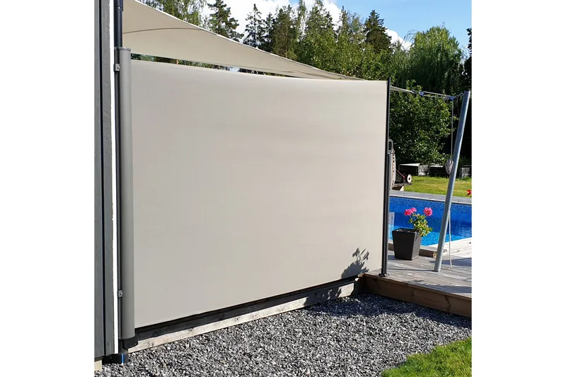 Marvell Sidomarkis 300 cm - Mörkgrå - Utemöbler - Solskydd - Markiser - Balkongmarkis