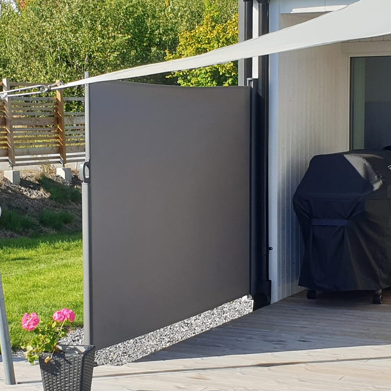 Marvell Sidomarkis 300 cm - Mörkgrå - Utemöbler - Solskydd - Markiser - Balkongmarkis