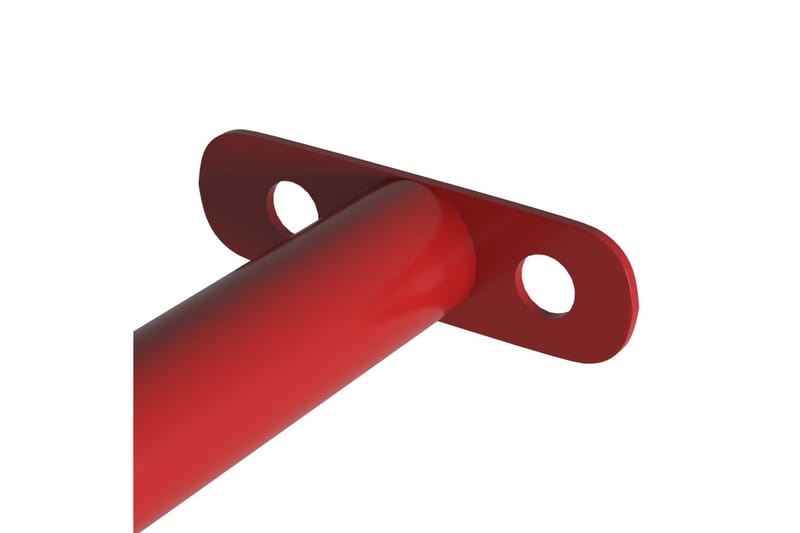 Räck 125 cm stål röd - Balkongmarkis - Markiser - Terrassmarkis