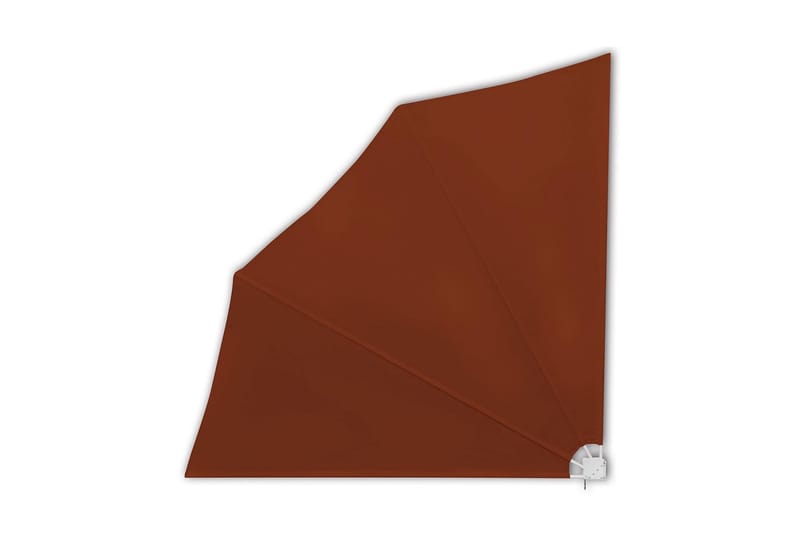 Sidomarkis för balkong terrakotta 140x140 cm - Brun - Utemöbler - Solskydd - Markiser - Balkongmarkis