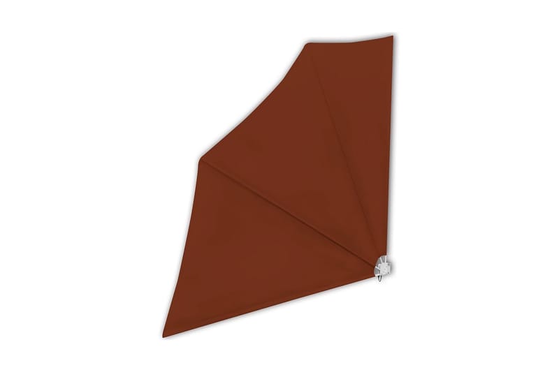Sidomarkis för balkong terrakotta 140x140 cm - Brun - Utemöbler - Solskydd - Markiser - Balkongmarkis