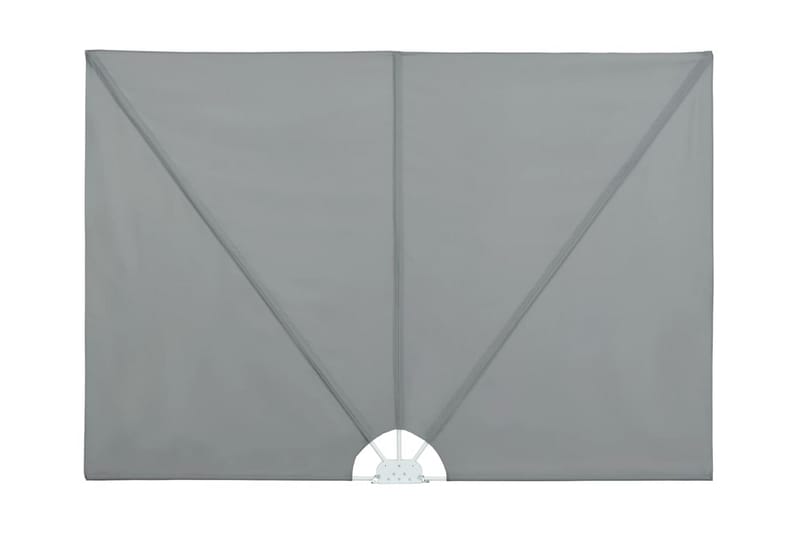Sidomarkis för terrass grå 240x160 cm - Grå - Utemöbler - Solskydd - Markiser - Balkongmarkis
