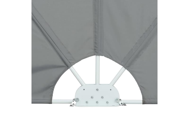 Sidomarkis för terrass grå 300x150 cm - Grå - Utemöbler - Solskydd - Markiser - Balkongmarkis