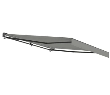 Terrassmarkis Halvkassett 3x2,5 m | Motor & fjärrkontroll | Ljusgrå - Ljusgrå - Utemöbler - Solskydd - Markiser - Terrassmarkis
