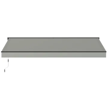 Terrassmarkis Halvkassett 3x2,5 m | Motor & fjärrkontroll | Ljusgrå - Ljusgrå - Utemöbler - Solskydd - Markiser - Terrassmarkis