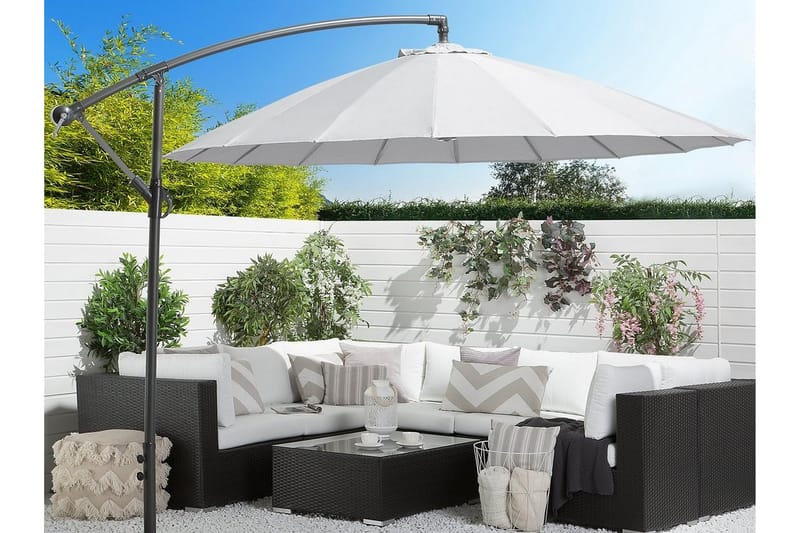 Calabria Ii Parasoll 235 cm - Ljusgrå - Utemöbler - Solskydd - Parasoll