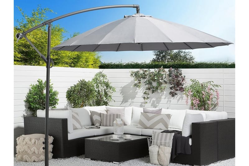 Calabria Ii Parasoll 235 cm - Grå - Utemöbler - Solskydd - Parasoll - Hängparasoll & frihängande parasoll