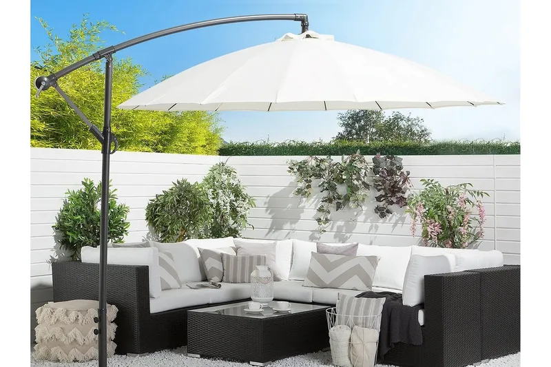 Calabria Ii Parasoll 235 cm - Vit - Utemöbler - Solskydd - Parasoll