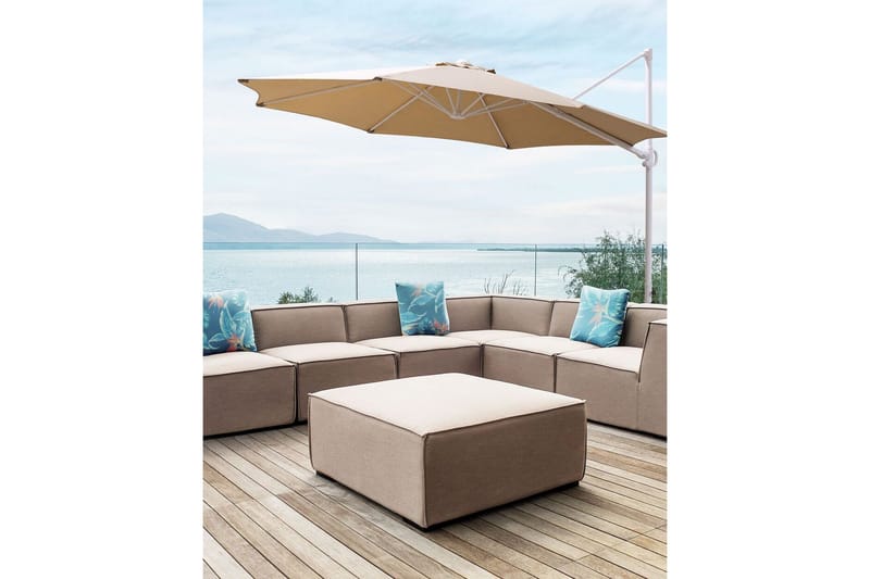 Calimera Hängparasoll 295 cm - Beige/Vit - Utemöbler - Solskydd - Parasoll - Hängparasoll & frihängande parasoll