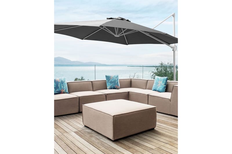 Calimera Hängparasoll 295 cm - Grå/Vit - Utemöbler - Solskydd - Parasoll - Hängparasoll & frihängande parasoll