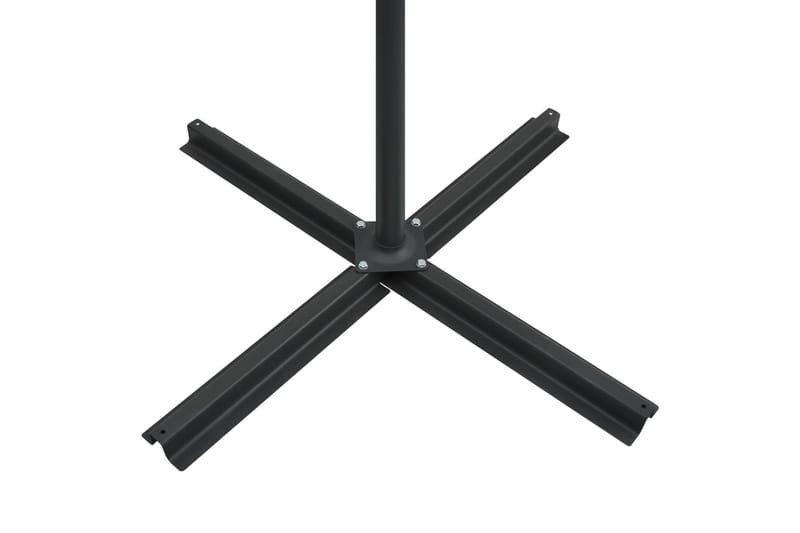 Frihängande parasoll med LED vinröd 250x250 cm - Vinröd - Utemöbler - Solskydd - Parasoll - Hängparasoll & frihängande parasoll