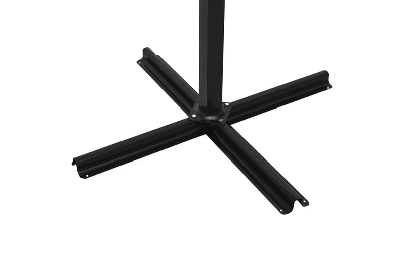 Frihängande parasoll med trästång 400x300 cm azurblå - Azurblå - Utemöbler - Solskydd - Parasoll - Hängparasoll & frihängande parasoll