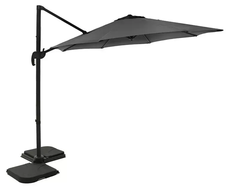 Hängparasoll Ø350 cm antracit - Corsica, Antracit