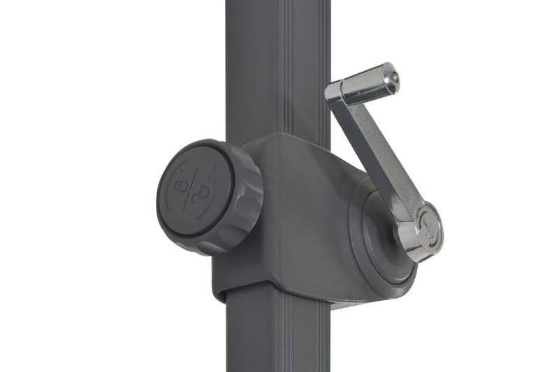 Frihängande parasoll med aluminiumstång svart 300 cm - Svart - Utemöbler - Solskydd - Parasoll - Hängparasoll & frihängande parasoll