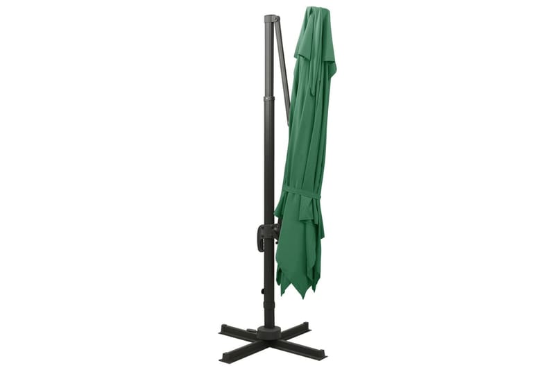 Frihängande parasoll med ventilation 300x300 cm grön - Grön - Utemöbler - Solskydd - Parasoll - Hängparasoll & frihängande parasoll