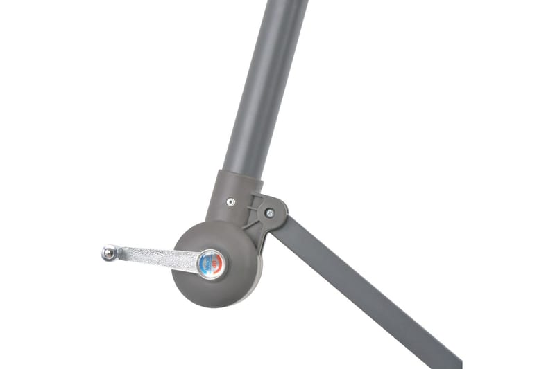 Frihängande parasoll med aluminiumstång 300 cm svart - Svart - Utemöbler - Solskydd - Parasoll - Hängparasoll & frihängande parasoll