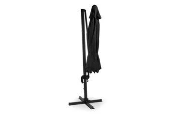 Hillerstorp Sidewinder Hängparasoll XL 350cm - Svart - Utemöbler - Solskydd - Parasoll - Hängparasoll & frihängande parasoll
