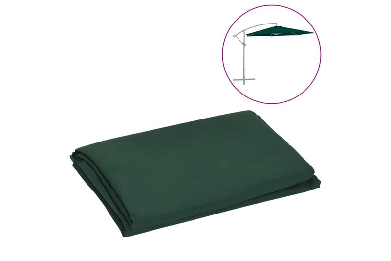 Reservtyg för frihängande parasoll grön 300 cm - Utemöbler - Solskydd - Parasoll - Hängparasoll & frihängande parasoll