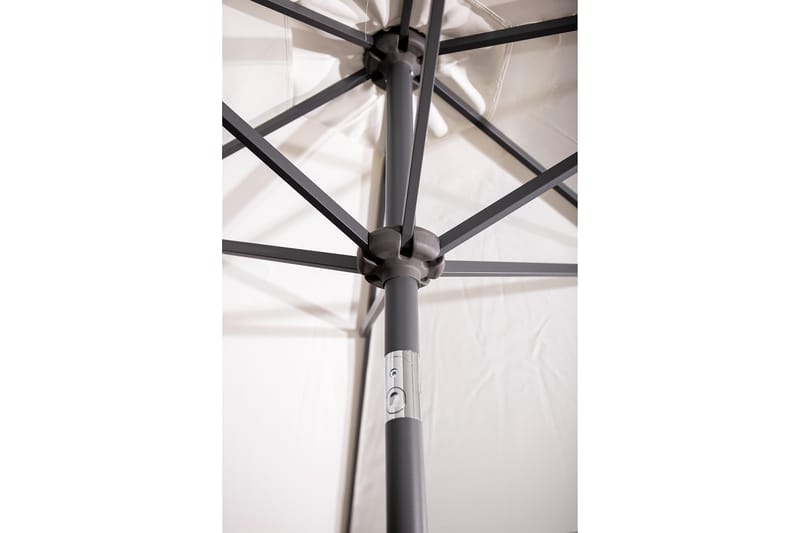 Leeds Parasoll 300 cm - Vit/Svart - Utemöbler - Solskydd - Parasoll